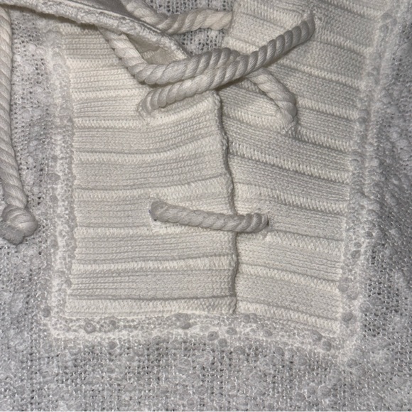 Sundays Cream Textured Hooded Sweater - Picture 4 of 11